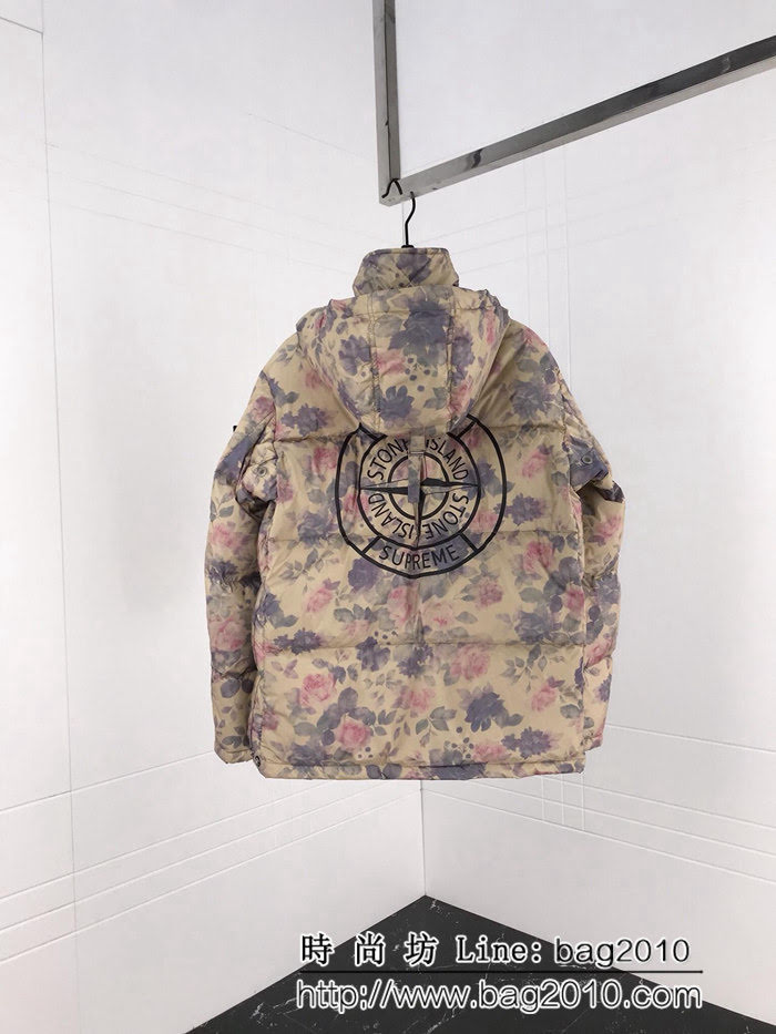 SUPREME Stone ISIand X SuPreme 最新聯名款 羽絨服 男女同款 ydi1696